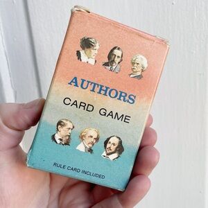 Vintage 80s 1987 Classic Authors Playing Card Game Deck